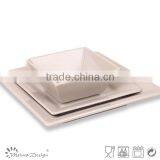 High Quality Square Gray Stoneware Dinnerware Set