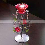 Red Rose Tea Candle Holder Stand Candleholder thumbnail-3