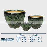 Vietnamese Ceramic Glazed Indoor Pot/ Indoor Planter BN-SC208 thumbnail-1