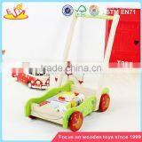 Wholesale Educational Wooden Baby Activity Walker Funny Toys Wooden Baby Activity Walker With Building Blocks W16E076 thumbnail-1