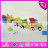 2015 New Intelligence Pull Line Blocks Toy,kids Wooden Toy Wooden Block Pull Toy,Line Pull Building Block Toys (Train) W05C009 thumbnail-5