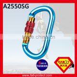 25KN Screw Lock O Type Mountain Climbing Carabiner Made Of Aluminum thumbnail-1