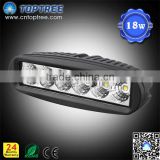 Mini 18w L.E.D Lightbars 12v 24v spot led truck work light ip68