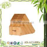 Eco-friendly Reclaimed Material 20 Slot Bamboo Knife Block