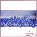 Blue Flower and Balloon Guipure Embroidery Design Lace Fabric for Dress/blouse/cardigan/wedding Dress thumbnail-1
