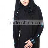 Latest Abaya Designs Black Abaya Wholesale 2016 Dubai Abaya thumbnail-2