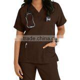 Polycotton Unisex Stylish Medical Scrubs Nursing Uniform thumbnail-6