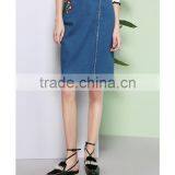 Summer High Waist Half Skirt Female Cowboy Printed Fashion Casual Women Skirt thumbnail-1