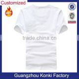 China Factory Ultra Thin White 100% Cotton Plain T-shirt thumbnail-2