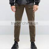 High Quality Custom Guangzhou Manufacturer OEM Cargo Pocket Styling 100% Cotton Twill Breathable Men's Slim Casual Pants thumbnail-1