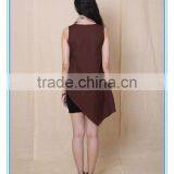 2016 Fashion Plain Customed Newest Ladies Long Vest thumbnail-3