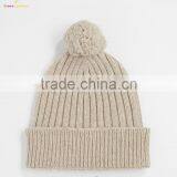 Custom Knitted Pom Beanie Hat,Warm Winter Knitted Beanie Hat thumbnail-3
