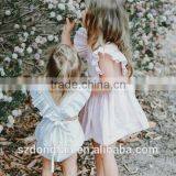 White Color Plain Baby Clothes European Summer Ruffle Baby Clothes Romper thumbnail-1