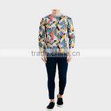 100% Cotton Geometry Men's Sweater thumbnail-3