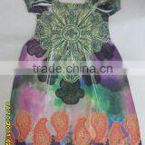 Coloful Printed Seamless Lady Casual Dress thumbnail-1