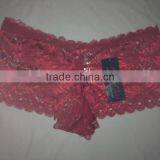 Ladies Sexy Red Lace Panty thumbnail-1