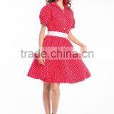 Apparel Walson Cotton Pattern Short 1950s Cheap Vintage Inspired Dresses 6075-4 thumbnail-2