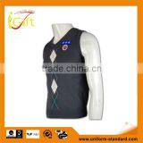 ISO9001/BSCI Manufature V-neck Custom School Argyle Cardigan Sweaters thumbnail-1