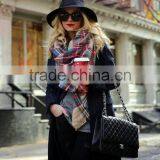 2014 Winter Hot Sale Camel Plaid Scarf thumbnail-3
