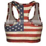 Women Running Vest Undershirt With United States Flag Printing thumbnail-2