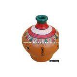 Vase Handmade Hand Painted Artifact From India Heritage thumbnail-1