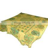 Tree Of Life Art Decorative Patch Work Bedroom Decor Coverlet Bedspread Indian Throw thumbnail-1