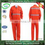 Wholesale Orange Color Labor Uniform / Workwear Uniforms Industrial Uniform of TC