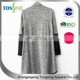 Women's Long Sleeve Cardigan With pu thumbnail-3