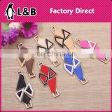fashion 2016 lastest abs plating gold shoe hardware color buckle plastic high quality