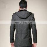 T-MC011 Fashion Mens Tweed Very Warm Winter Formal Coat thumbnail-2