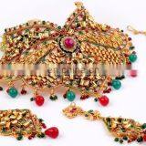 Bollywood Style Kundan Necklace Set-2018 Bollywood Fashion Bridal Jewelry Set- Bridal Jewellery-Indian Designer Necklace Set thumbnail-3