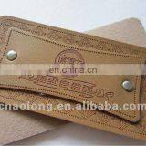 Custom Embossed and Printed Logo PU Imitation Leather Labels, Leather Patches for Clothing thumbnail-6