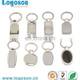 Promotional gift personalized wholesale metal keyring blank logo keychain