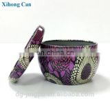 Wholesale paint round containers metal case containe aromatherapy oil candle tin can box