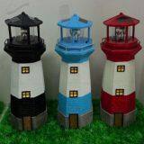 Solar Lighthouse SOLAR POWERED LIGHTHOUSE GARDEN LIGHTHOUSE ORNAMENT WITH ROTATING LED thumbnail-4