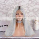 2018 New Product Remy Hair Grey Human Hair Wigs Full Lace Wig thumbnail-1