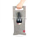 Recycled Recycled Gray Felt Wine Bag thumbnail-2