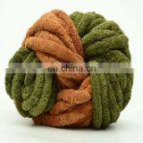 MIX COLOR Knit Vegan Yarn 100% Polyester Chenille Yarn Super Chunky Velvet Big Crochet Yarn thumbnail-7