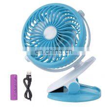360 Degree Rotation Personal Cooling Fan Powerful Wind for Baby Stroller USB Clip Desk Fan thumbnail-1