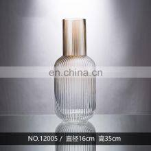 Производитель: принадлежности для дома, украшения для столовой. Круглые стеклянные вазы для стола с сублимационной печатью, прозрачные настольные вазы, поддержка thumbnail-3