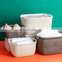 Rectangular Industrial Light Weight Handmade High Quality Small Wholesale Plastic Laundry Basket thumbnail-1