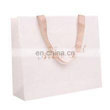 Customized Logo Printed Standard Size Shopping Paper Gift Hand Clothes Hard Shoes Bag thumbnail-2