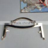 DIY 20.5*8cm Europe Style Gold Kiss Lock Metal Handbag Frames With Metal Handle&clasp Loop thumbnail-1