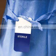 Knitted Cuffs Hospital AAMI Standard Level 1/2/3 Non Woven Medical Disposable Isolation Surgical Gowns thumbnail-5