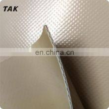 Alta qualidade, durável e retardante de chamas, lona de PVC com listras em tecido panamá de 2000d tearstop e 1000gsm para tanques thumbnail-1