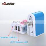 High Quality 2 Usb Port 2.1A Output Dual Usb Travel Charger