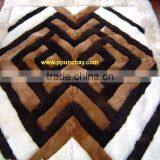 Soft Fur Baby Alpaca Rug Carpet Peru 82x74" "Andean Design" Ppunchay thumbnail-1