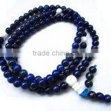 6mm 8mm Tibetan Buddhist Lapis Lazuli Mala 108 Beads Crystal Malas thumbnail-2