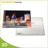 2016 Newest Custom Design Plastic 3D Printing Lenticular Postcard