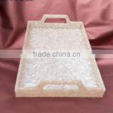 Customized Fashion and Simple Plastic Tray With Marble Lines